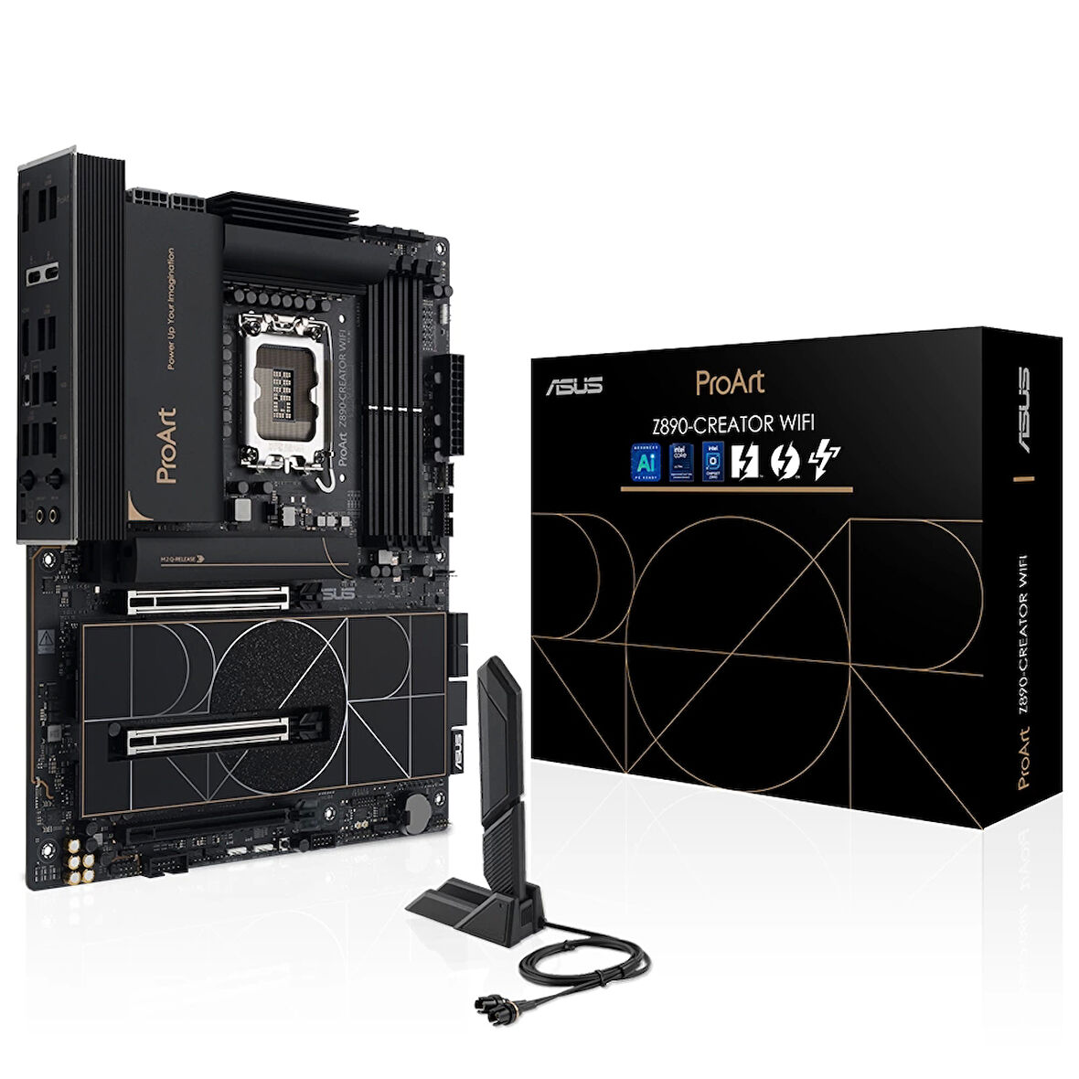 Asus PROART Z890-CREATOR WiFi 9000mhz(OC) M.2 1851p ATX Anakart