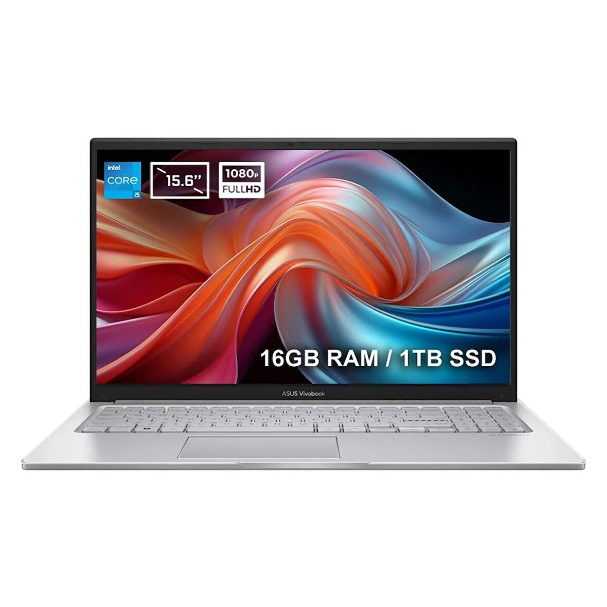 ASUS Vivobook X1504VA-NJ1423V2 Intel Core i5-1355U 16GB DDR4 1TB SSD 15.6 inç 60Hz Full HD FreeDos Laptop
