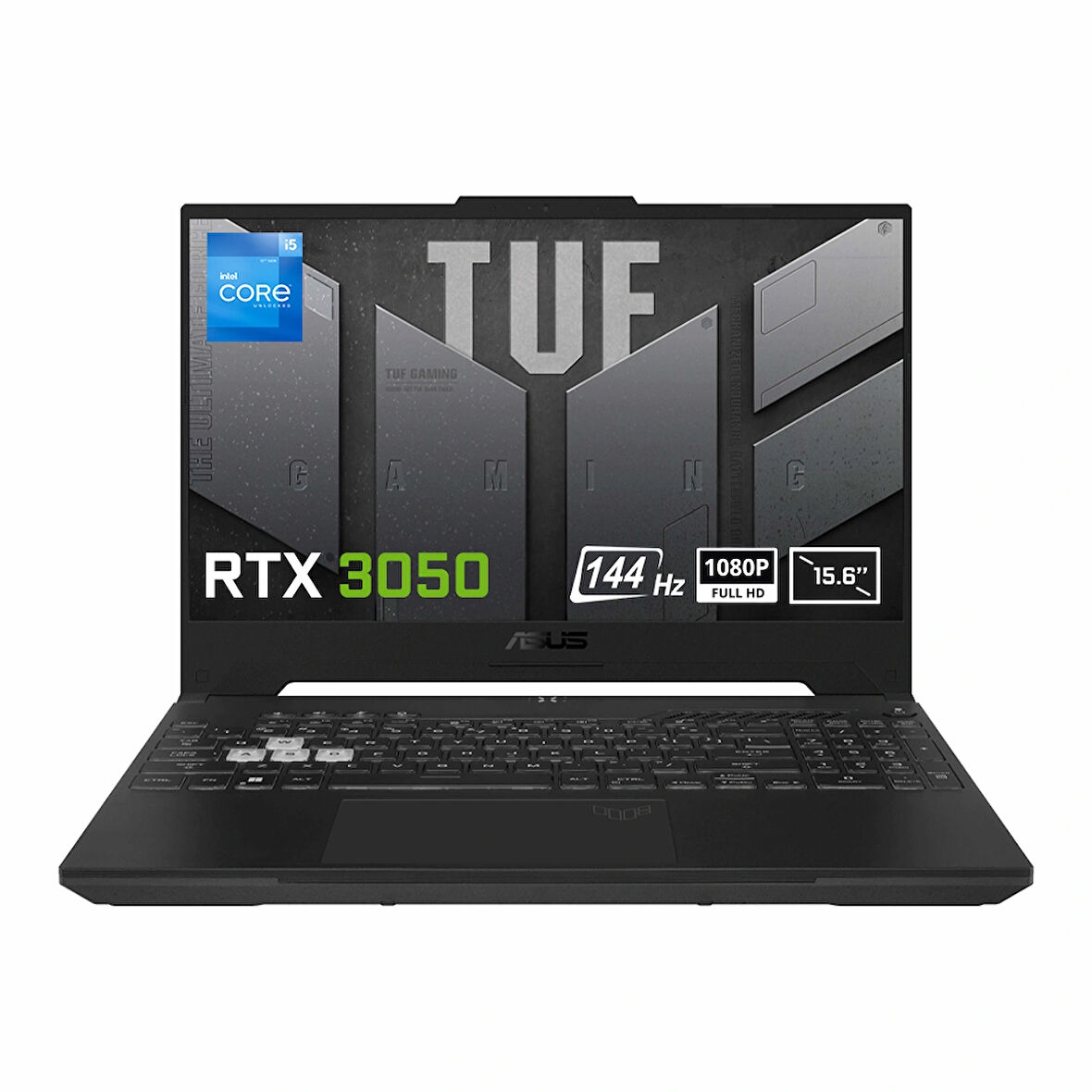 ASUS TUF Gaming F15 FX507ZC4-HN362-Gaming Intel Core i5-12500H 8GB DDR4 512GB SSD RTX 3050 4GB 15.6 inç 144Hz Full HD FreeDos Gaming Laptop