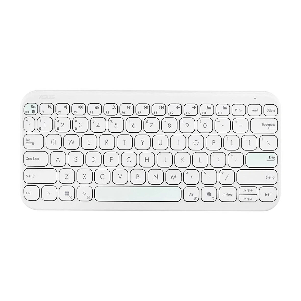 ASUS Marshmallow KW100 Beyaz Kablosuz Türkçe Mac Uyumlu Klavye