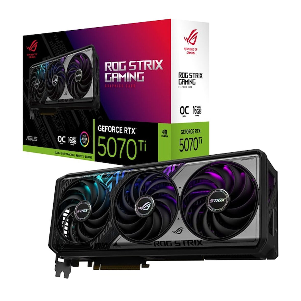 ASUS ROG STRIX GeForce RTX 5070TI 16GB OC Edition ROG-STRIX-RTX5070TI-O16G-GAMING GDDR7 256Bit Gaming (Oyuncu) Ekran Kartı