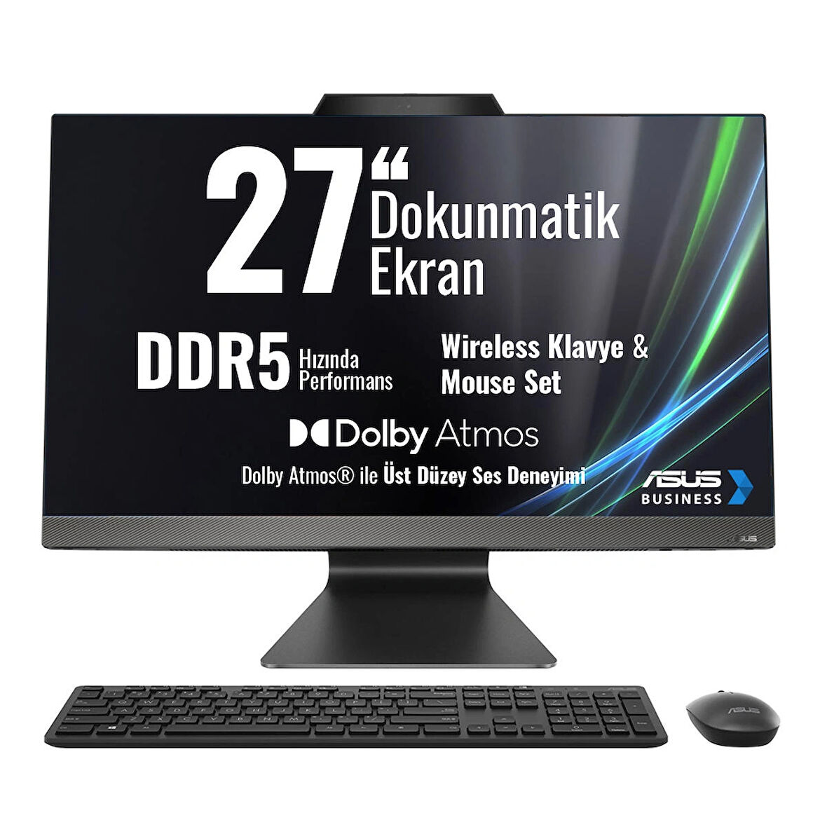 Asus M3702WFAT-BPF0050 AMD Ryzen 5 7520U 16GB RAM 512GB SSD 27 inç FHD Dokunmatik Freedos AIO PC