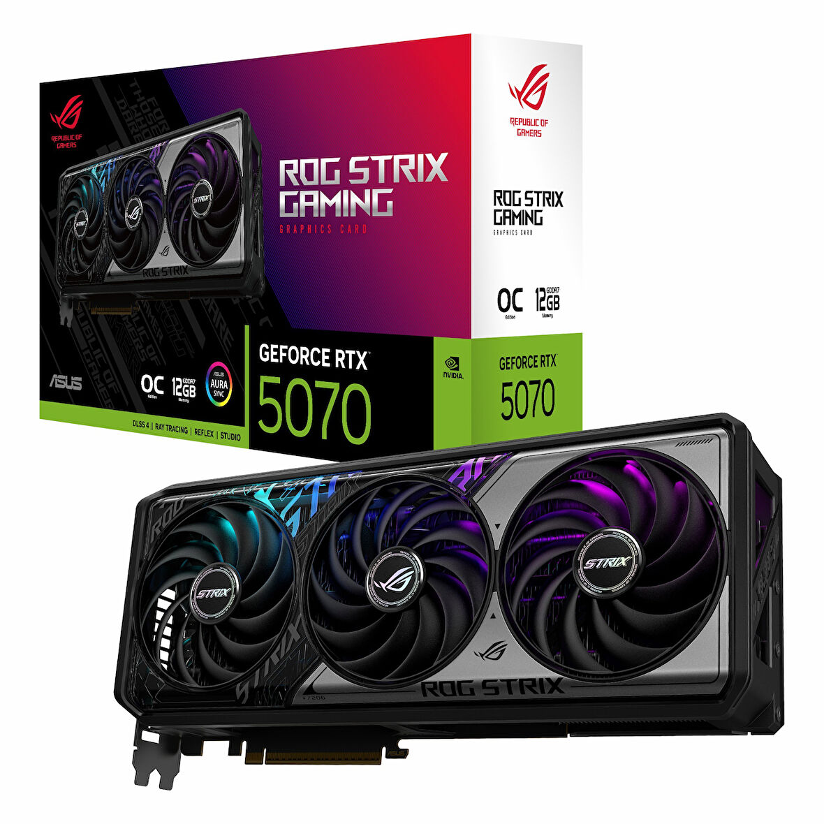 Asus ROG Strix GeForce RTX 5070 OC 12GB GDDR7 192Bit HDMI/DP Ekran Kartı