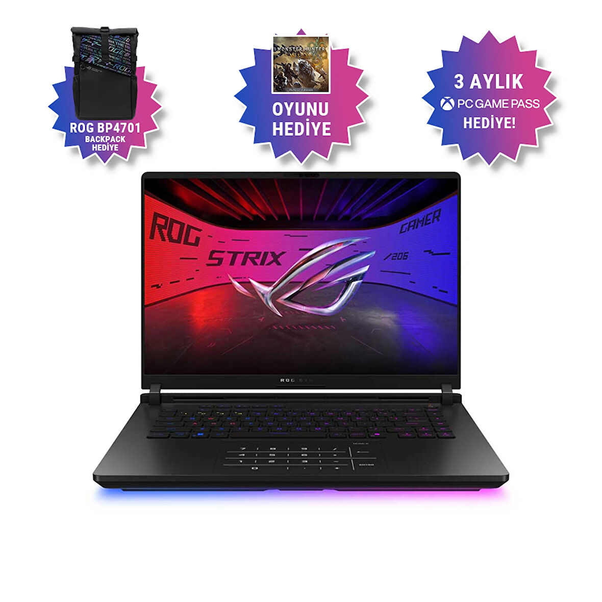 ASUS ROG STRIX G16 G635LX-RW145 INTEL CORE ULTRA 9-275HX 32GB 1TB 24GB RTX5090 16" 2.5K WQXGA 240HZ FREEDOS