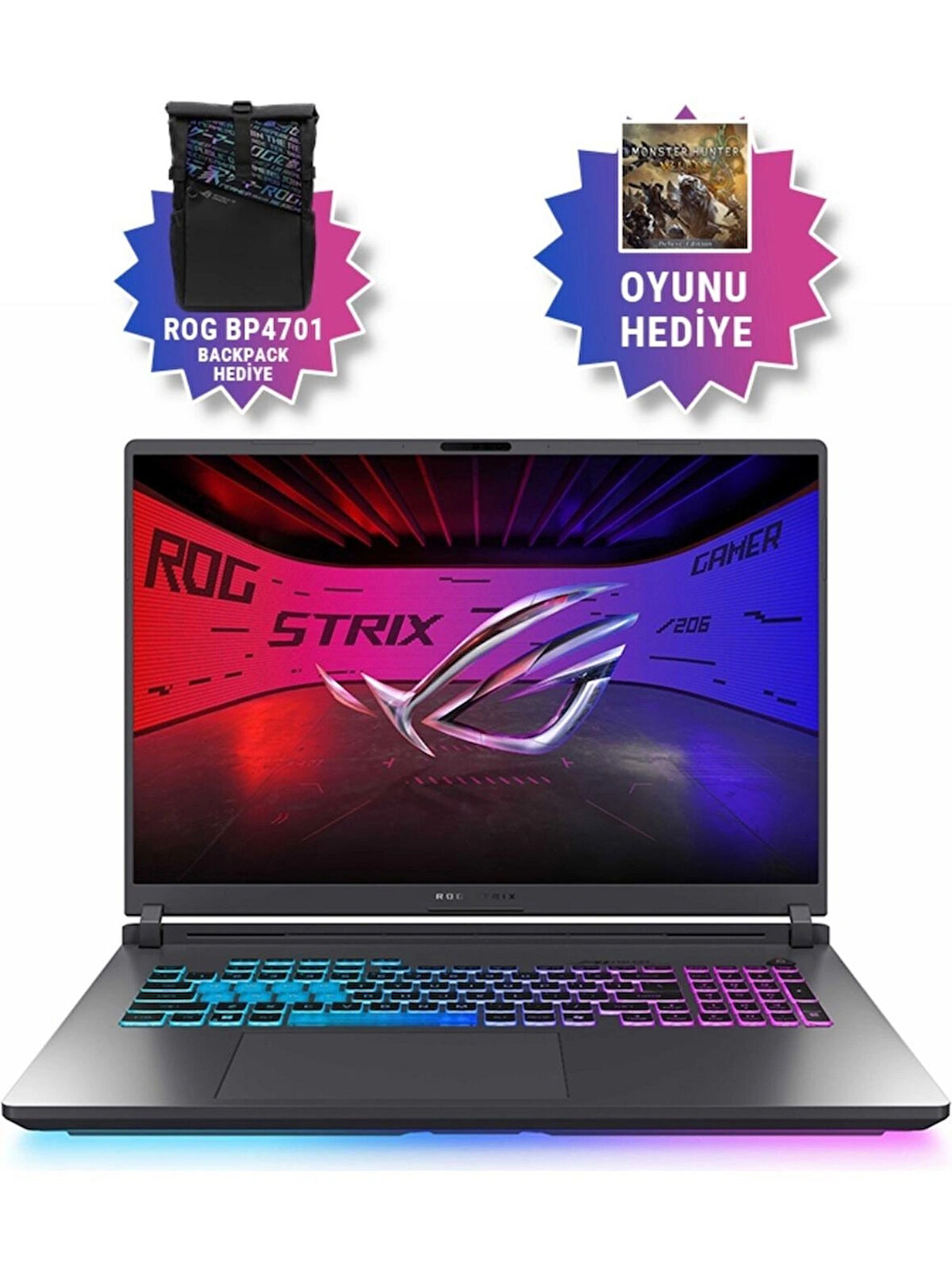 Asus ROG STRIX G18 G815LW-S9129-GAMING Intel Core Ultra 9 275HX 32GB 5600Mhz Ddr5 Ram 1TB SSD RTX 5080 (16GB 240Hz 18"