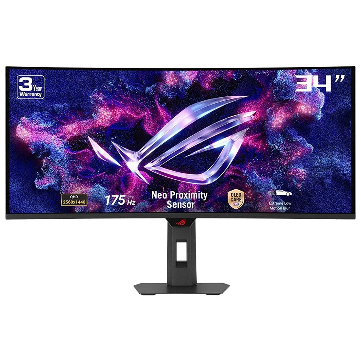 ASUS ROG Strix OLED XG34WCDG 34 inç 175Hz 0.03ms UWQHD Adaptive Sync QD-OLED Kavisli Gaming Monitör