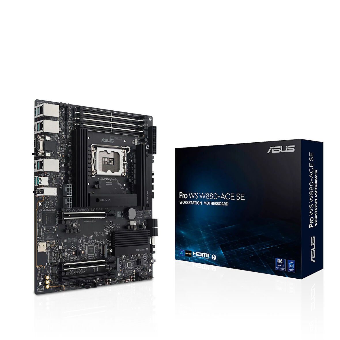 Asus PRO WS W880-ACE SE Sc-1851 DDR5 9066Mhz 4XM2 2x2.5Gbit Lan ATX İş İstasyonu Anakartı