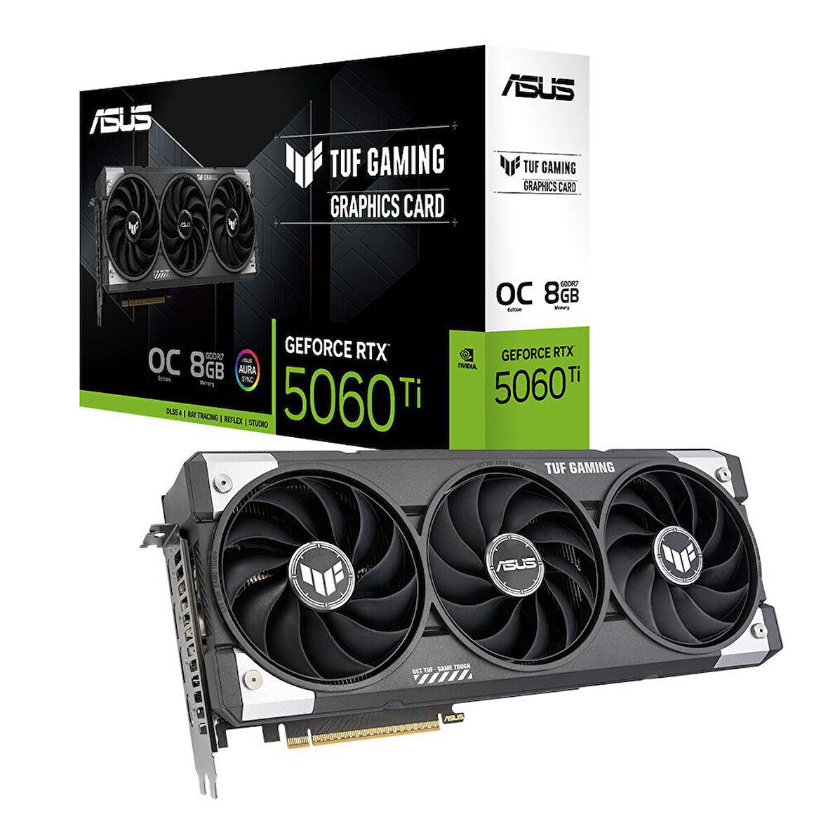 Asus TUF-RTX5060TI-O8G-GAMING 8GB 128Bit GDDR7 DP/HDMI PCI 5.0 Ekran Kartı