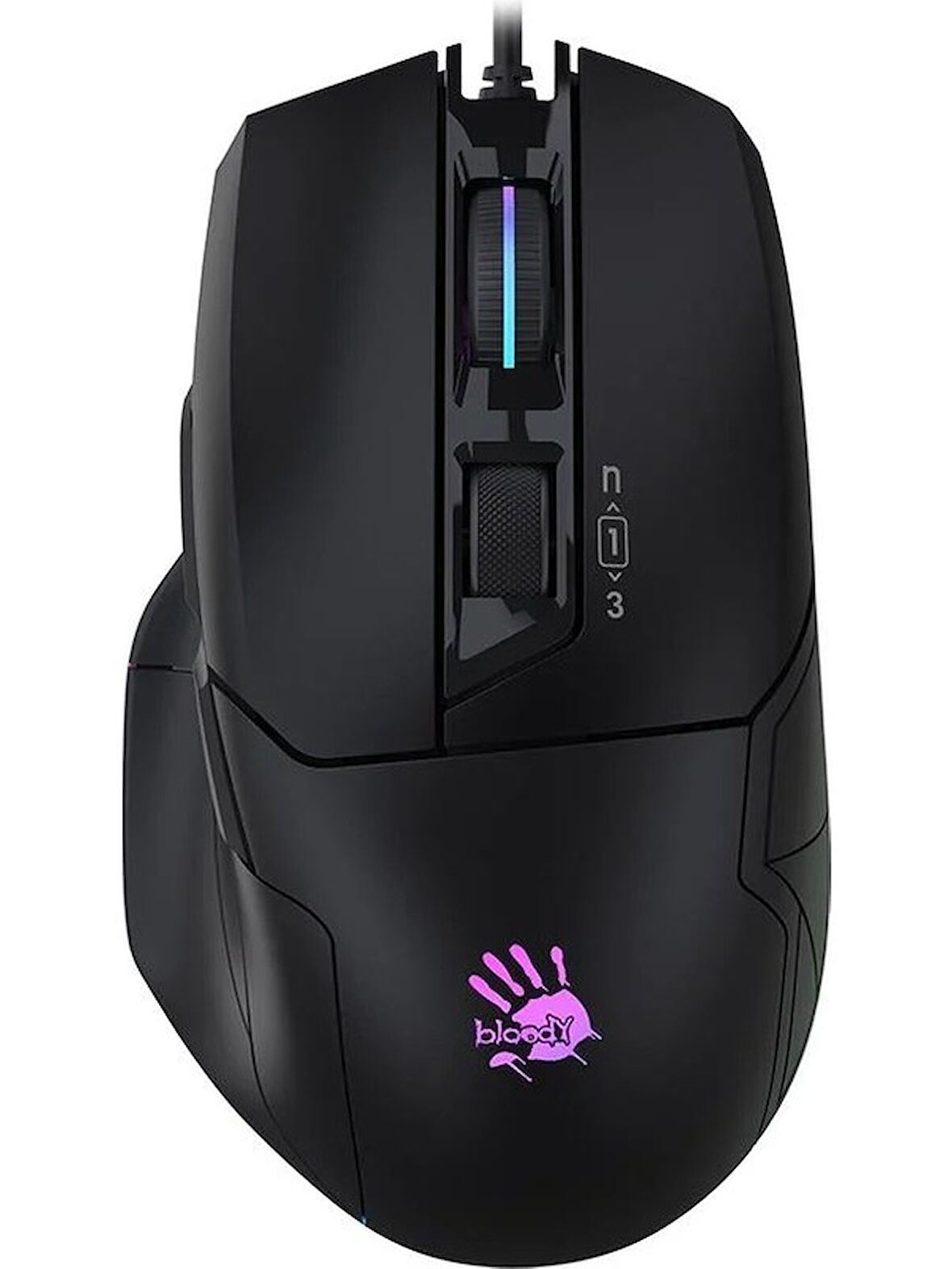 Bloody W70 Max Siyah RGB Optik Kablolu Oyuncu Mouse OUTLET