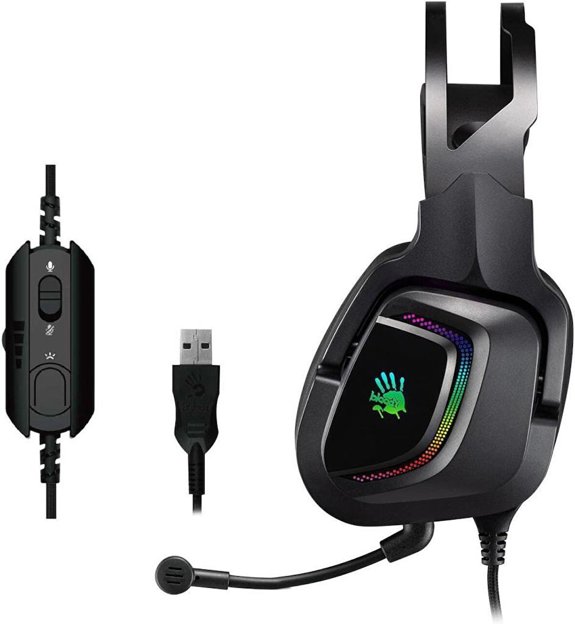 Bloody G570 7.1 Rgb Kablolu Mikrofonlu Kulak Üstü Oyuncu Kulaklığı Outlet
