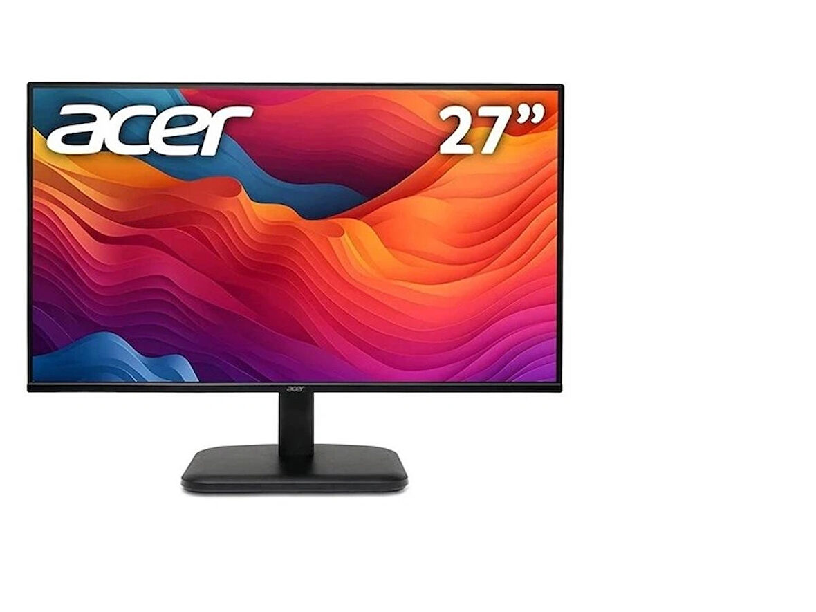 ACER 27" UM.HE1EE.G01 EK271 GBI FHD IPS 1920x1080 120HZ 1MS(VRB) 250NITS 1HDMI 1VGA 100X100 VESA FREESYNC SIYAH MONITOR