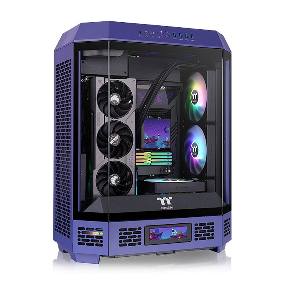 Thermaltake The Tower 600 Future Dusk Temperli Cam USB 3.0 ATX Mid Tower Oyuncu (Gaming) Kasası