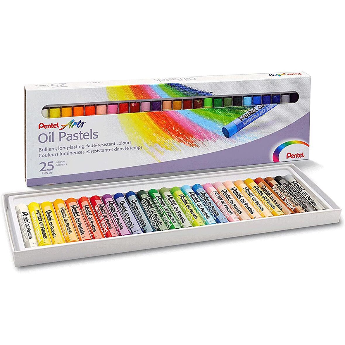 Pentel Pastel Boya Yağlı Karton Kutu 25 Lİ PHN-25