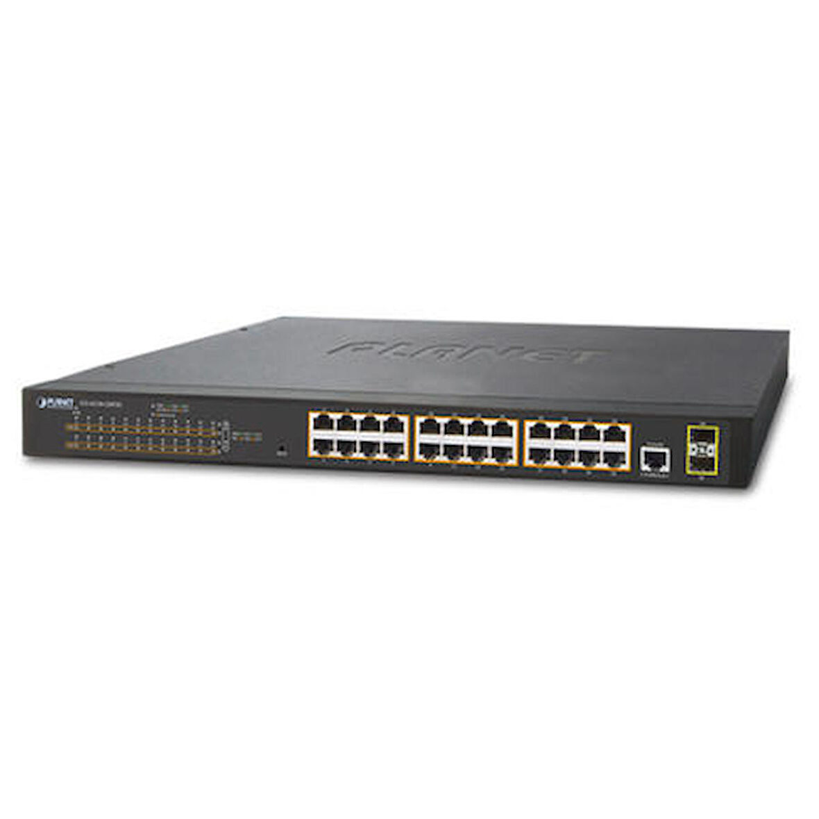 Planet PL-GS-4210-24P2S 24 Port Gigbit PoE 2 Port SFP 300W PoE Yönetilebilir Switch