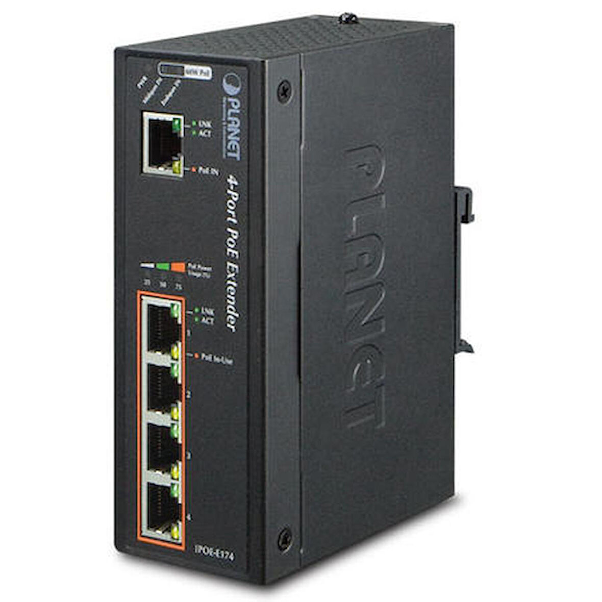 Planet PL-IPOE-E174 1 Port Ultra PoE 4 Port 802.3af Gigabit PoE Switch