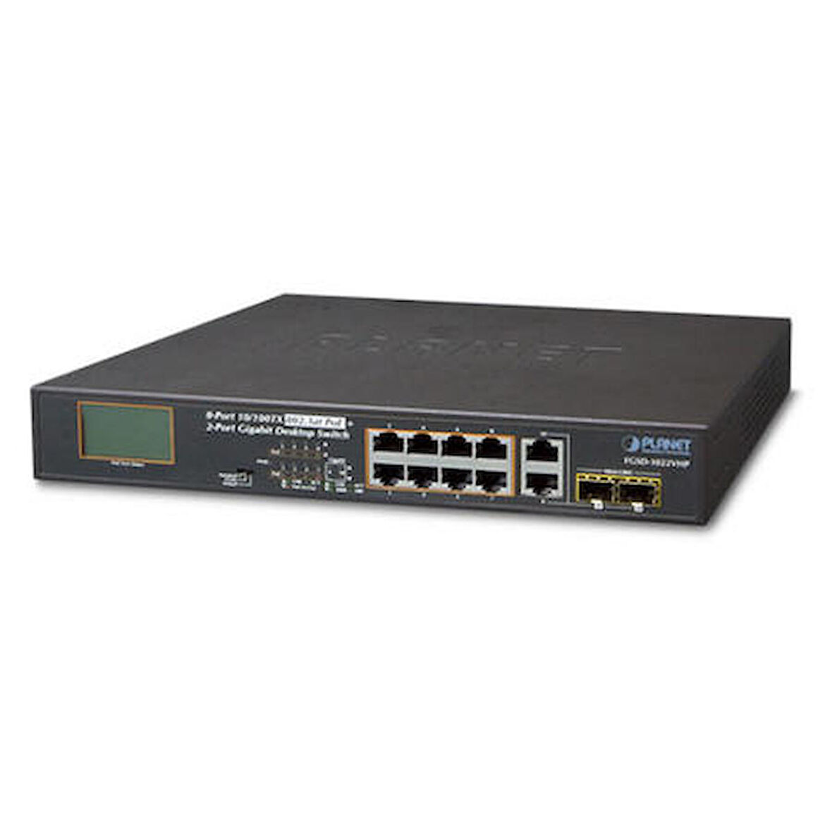 Planet PL-FGSD-1022VHP 8 Port 10/100TX PoE+ 2 Port Gigabit 2 Port SFP 120W PoE Switch