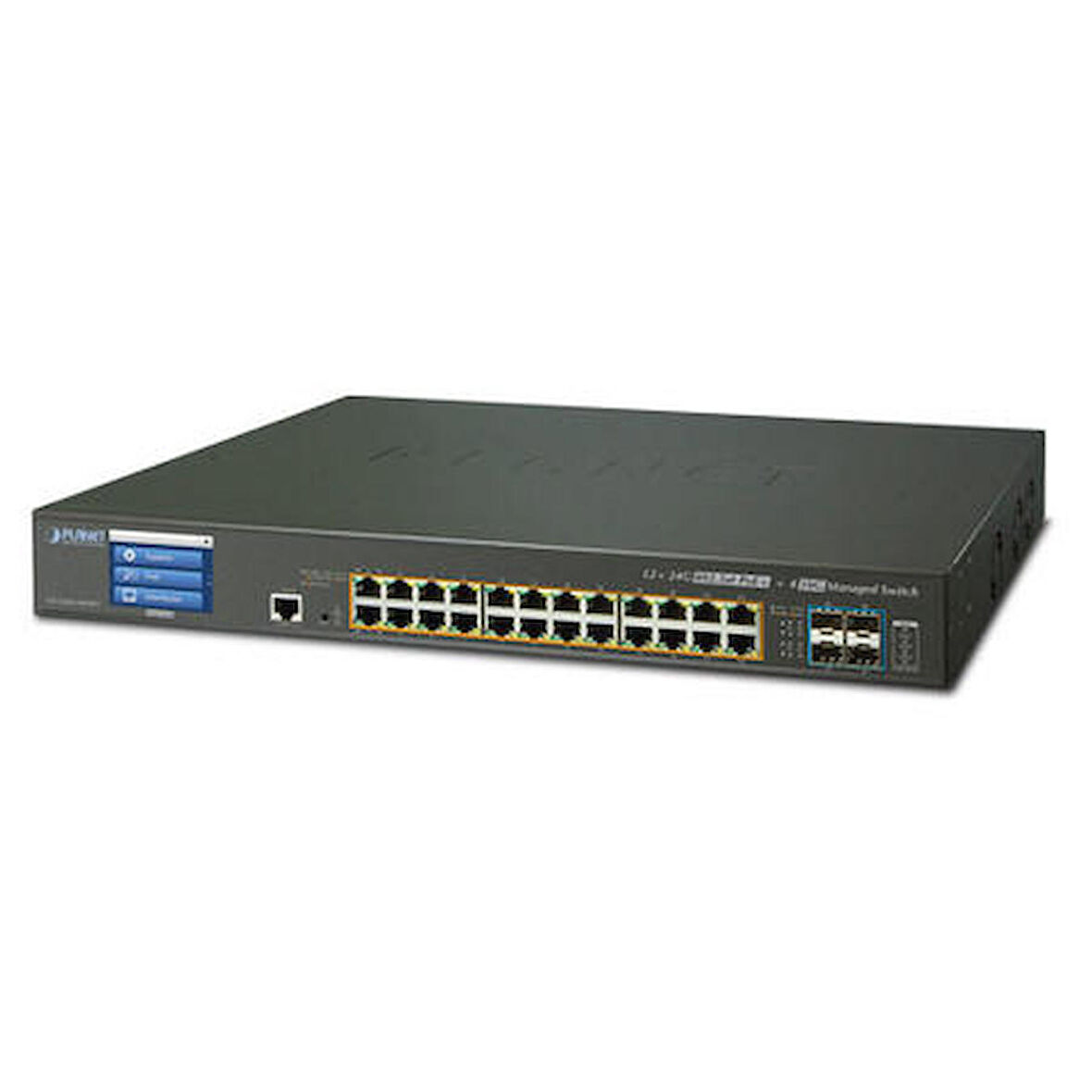 Planet PL-GS-5220-24P4XVR 24 Port Gigabit PoE 4 Port SFP+ 400W PoE+ L2+ Yönetilebilir Switch