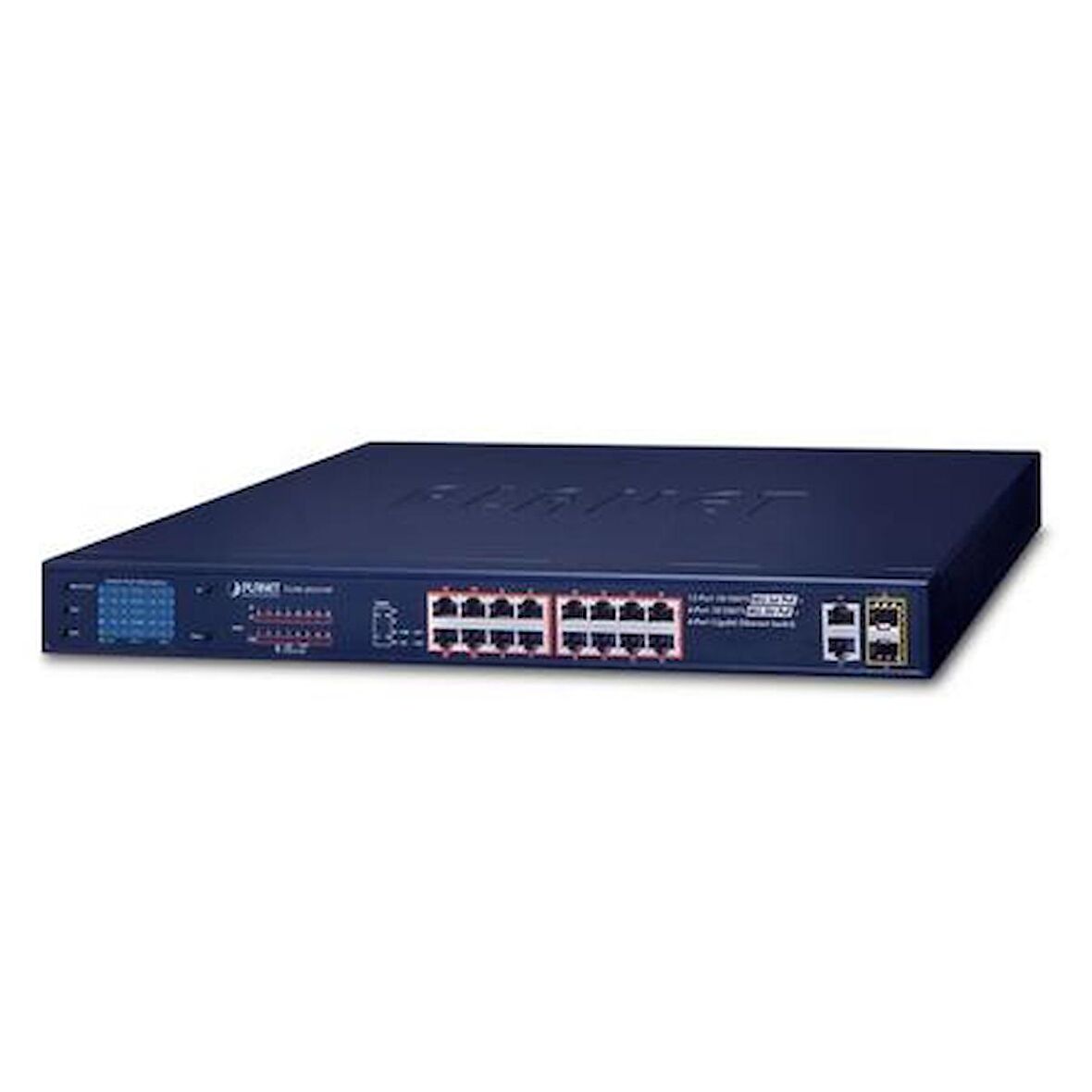 Planet PL-FGSW-2022VHP 16 Port 10/100TX PoE+ 2 Port Gigabit 2 Port SFP 300E PoE Switch