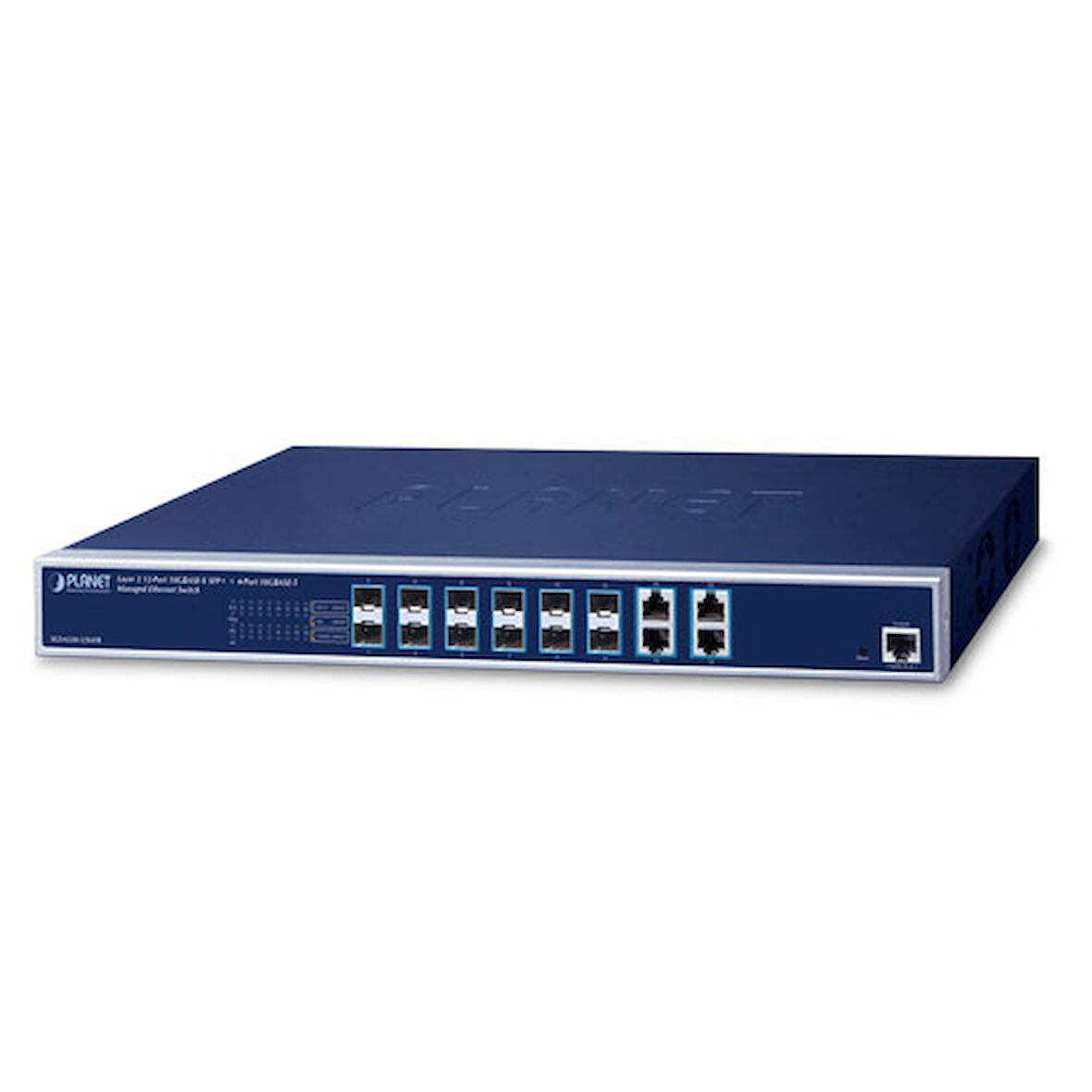 Layer 3 Yönetilebilir Ethernet Switch 12 x 10GBASE-X SFP+ port (Port 1 ile 12 arası) 4 x 10GBASE-T port (Port 13 ile 16 arası) 48V DC TdrTR