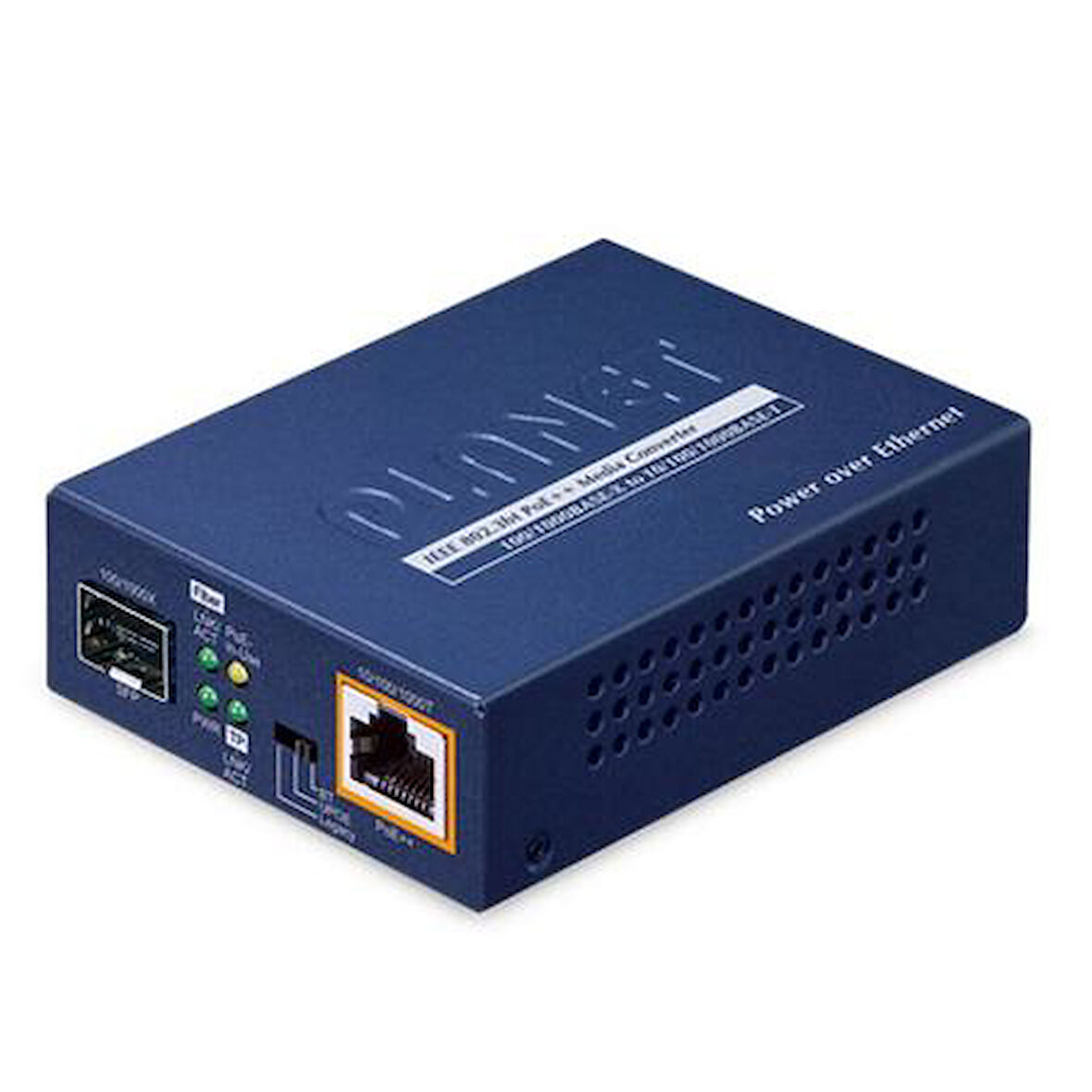 Planet PL-GUP-805A-60W 1 Port Gigabit SFP to 1 Port Gigabit PoE++ 60 Wats Media Converter