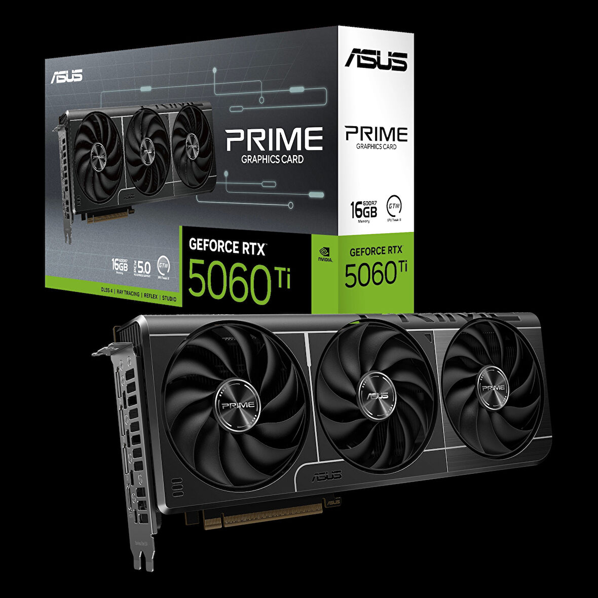 Asus Prime GeForce RTX 5060 Ti 16G 16GB DLSS 4 128 Bit GDDR7 Ekran Kartı