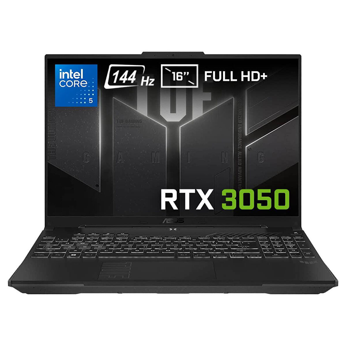 Asus Tuf Gaming F16 FX607VJ-RL059 Intel Core 5 210H 16GB 512GB SSD RTX3050-6GB 65W Freedos 16" 144Hz WUXGA Taşınabilir Bilgisayar