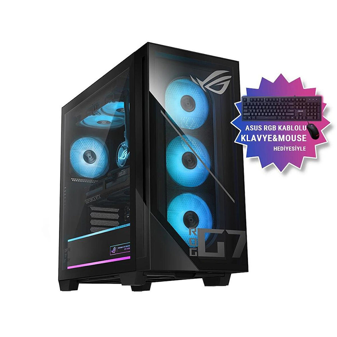 Asus ROG G700TF-07265F0260 16GB RTX5070Ti Intel® Core™ Ultra 7 265F 16GB RAM 2TB SSD Masaüstü PC
