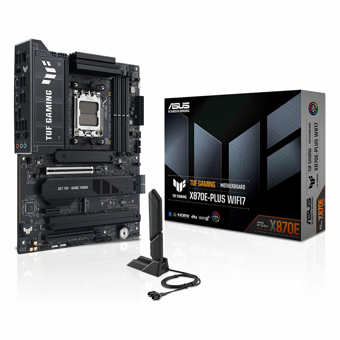 Asus TUF Gaming X870E-Plus WiFi7 DDR5 (8000MHz)OC M.2 HDMI/USB-C PCIe 5.0 AM5 ATX Anakart