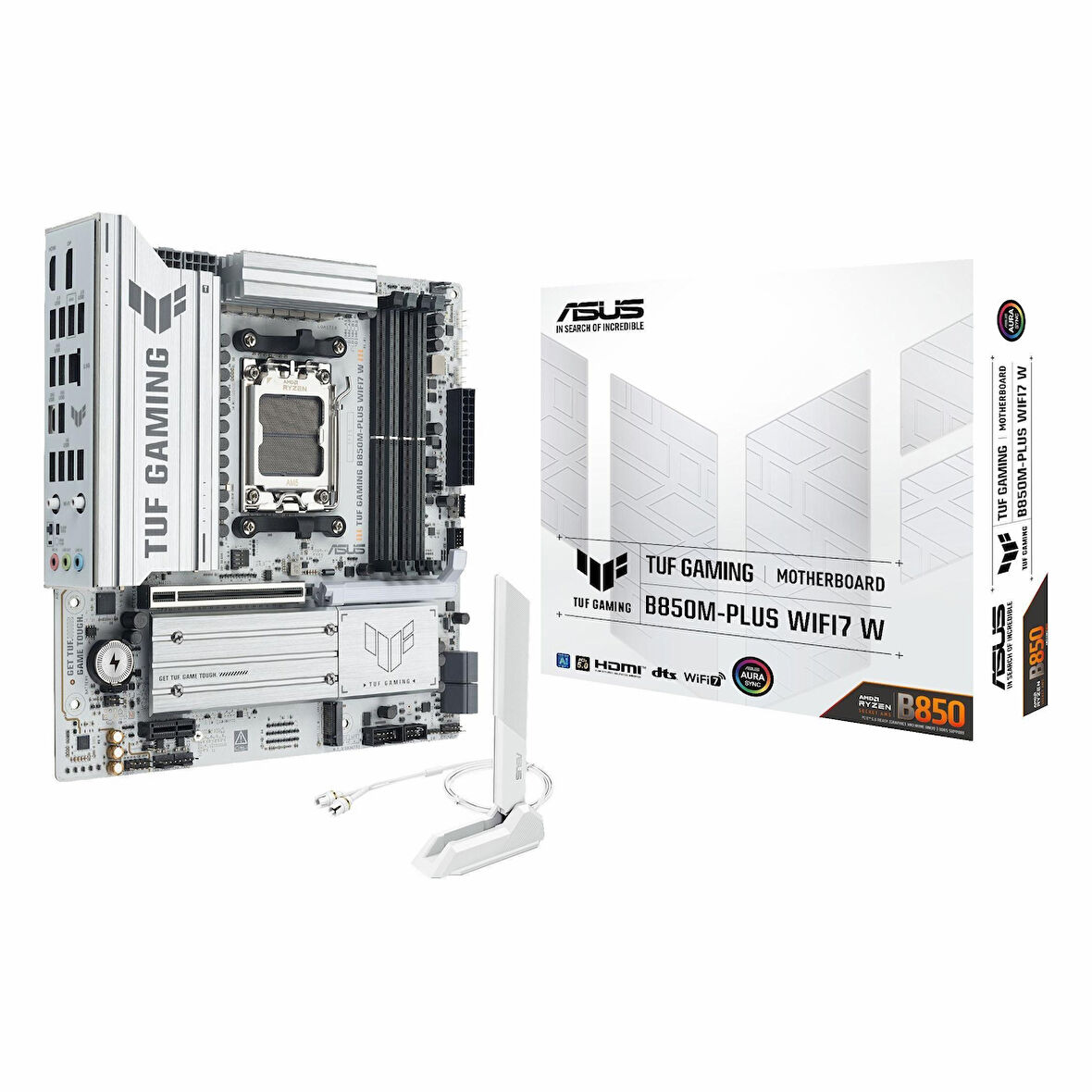 Asus TUF Gaming B850M-Plus WiFi7 W DDR5 (8000MHz)OC M.2 HDMI/DP/USB-C PCIe 5.0 AM5 mATX Anakart