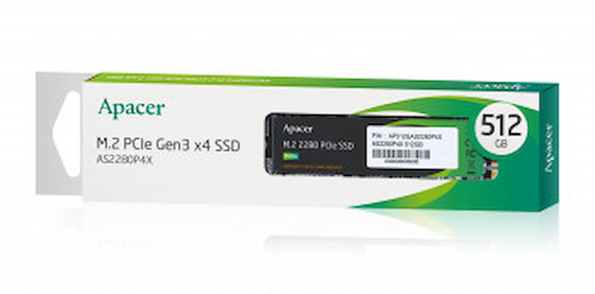 Apacer AP512GAS2280P4X PCIe Gen 3x4 512 GB SSD