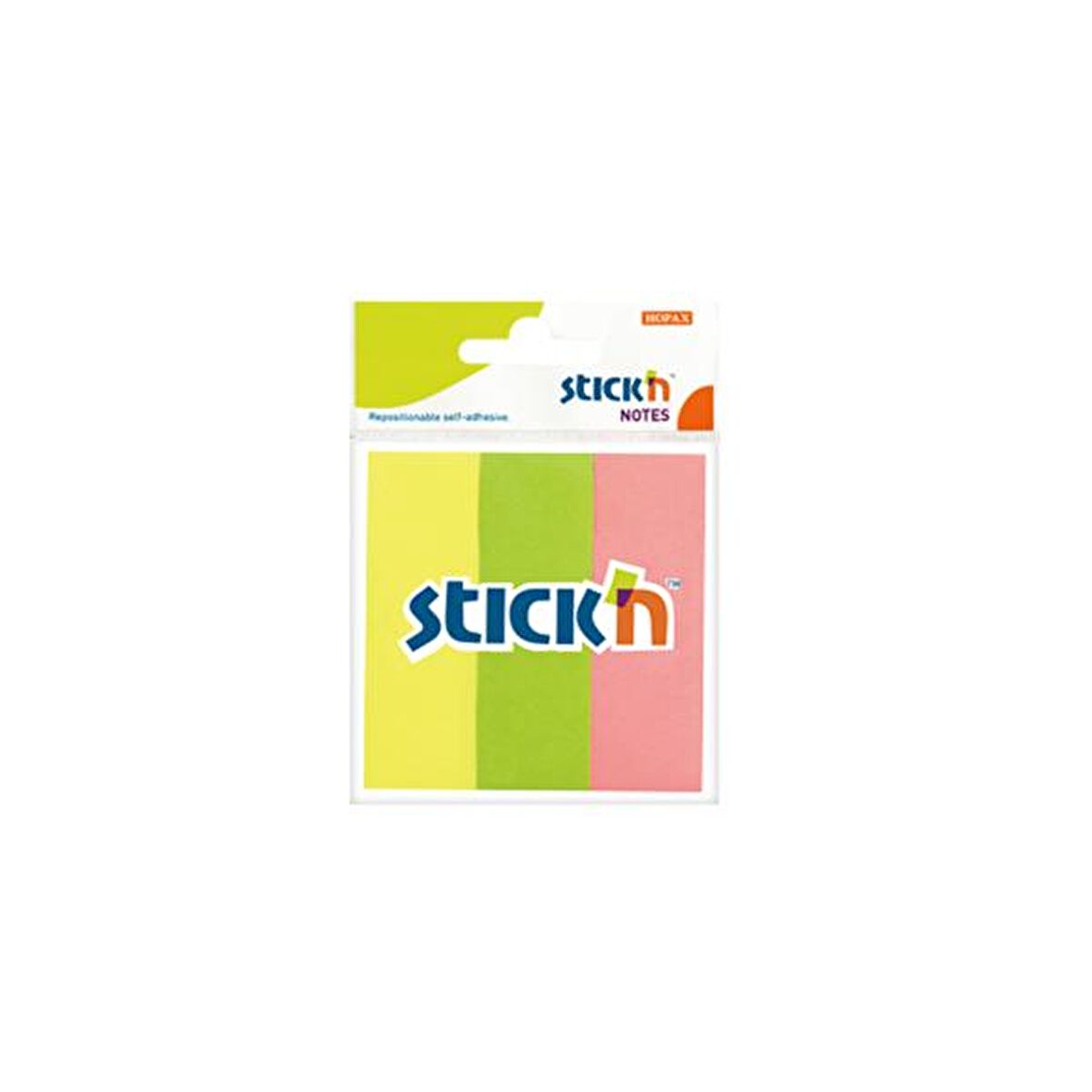 Hopax Stıckn Yapışkanlı Not Kağıdı Asmalı 50 YP 76x25 3 Renk 21129