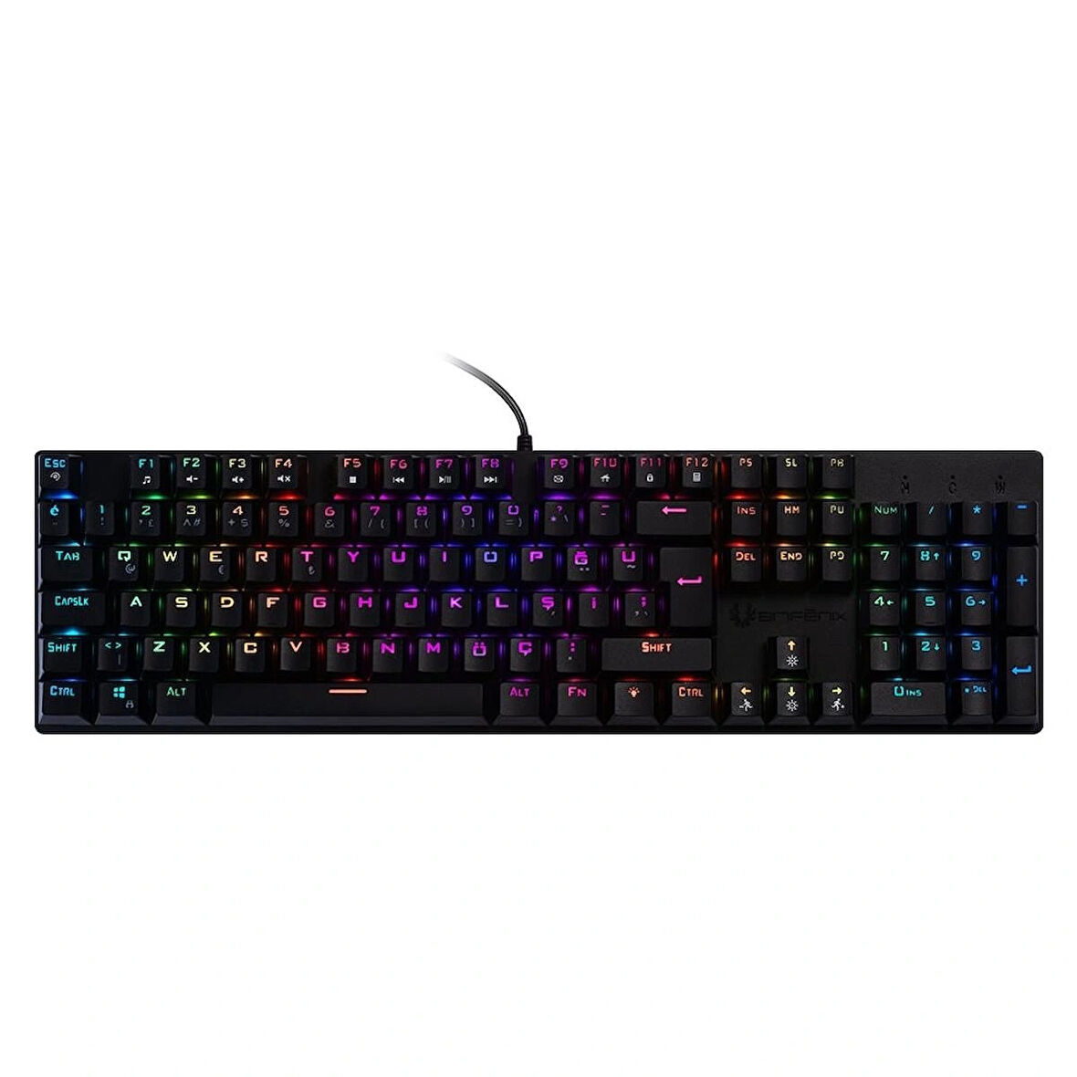 BitFenix ERATO Red Switch RGB Türkçe Mekanik Gaming Klavye