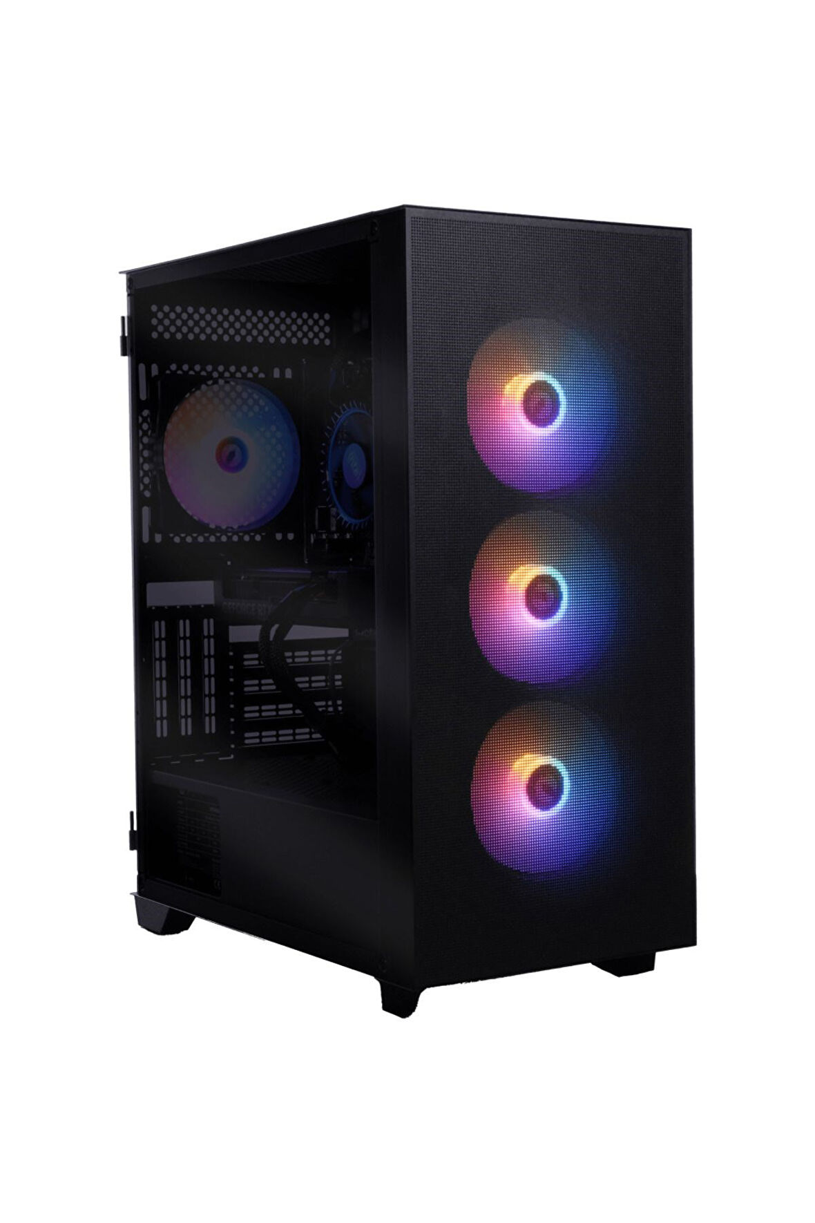 BitFenix FLOW 600W 80+ Bronze Tempered Glass USB 3.0 Mesh FRGB ATX Siyah Kasa
