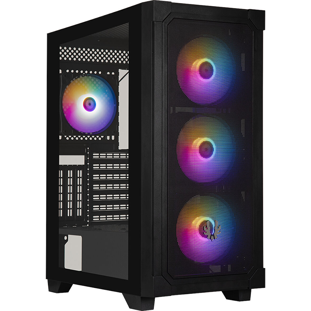 BitFenix Graph 750W 80+ Bronze Tempered Glass FRGB USB 3.0 Mesh ATX Mid Tower Siyah Kasa