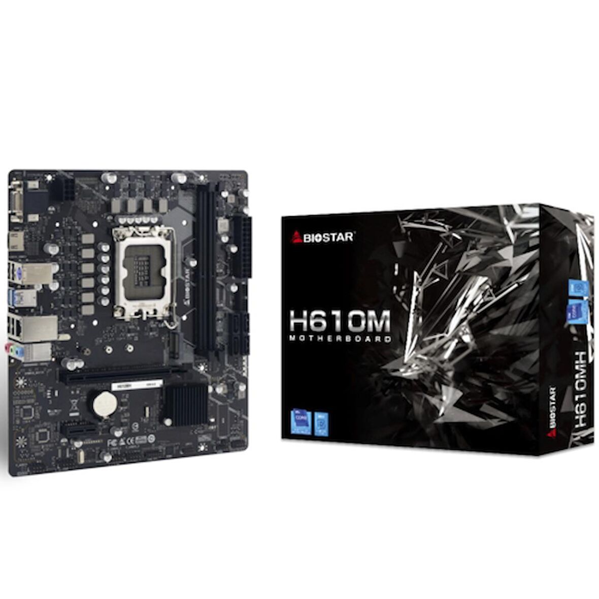 Biostar H610MH DDR4 3200MHz S+V+GL LGA 1700 Micro ATX Anakart