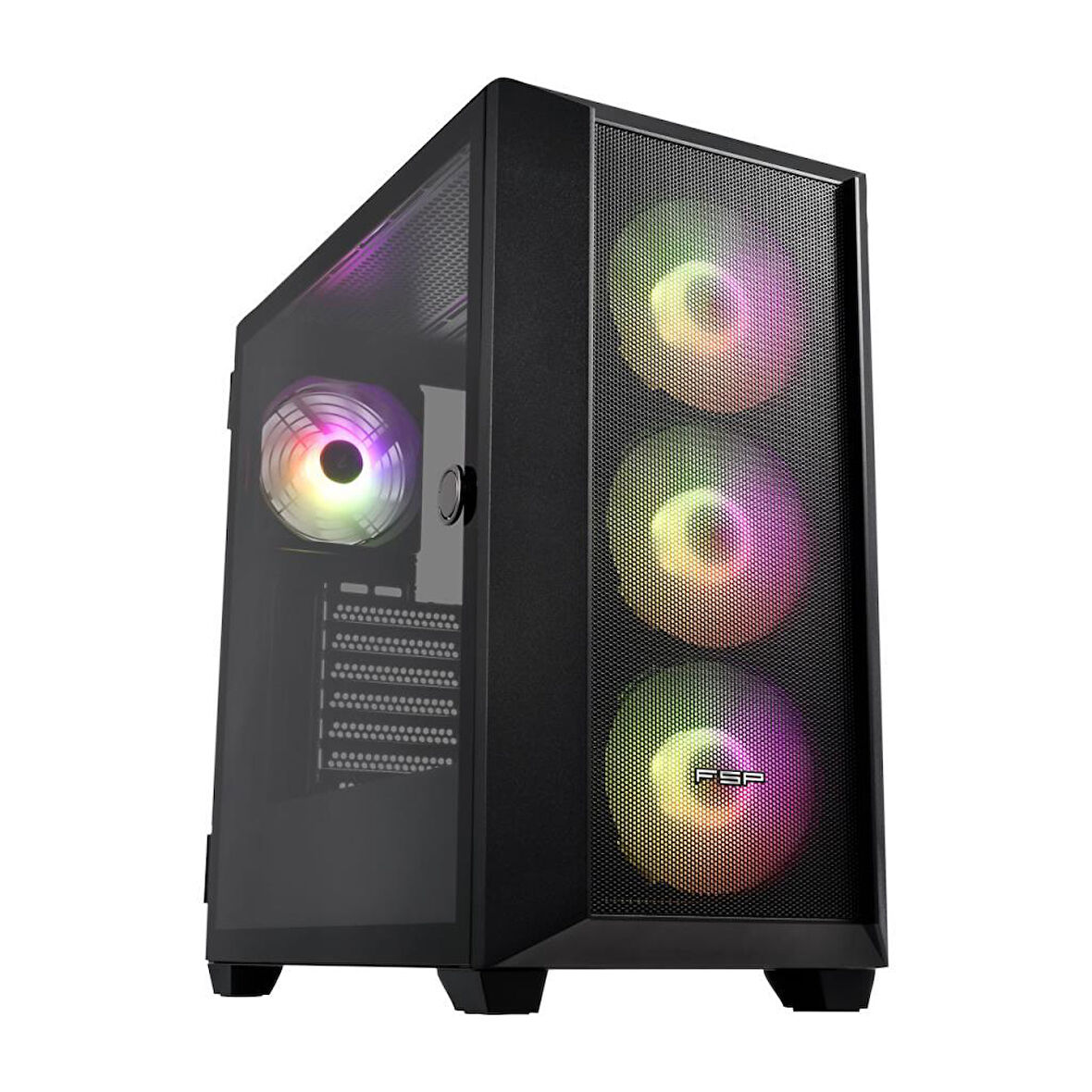 FSP CMT318 750W 80+ Bronze PCIE 5.0 Rainbow Mid Tower Kasa