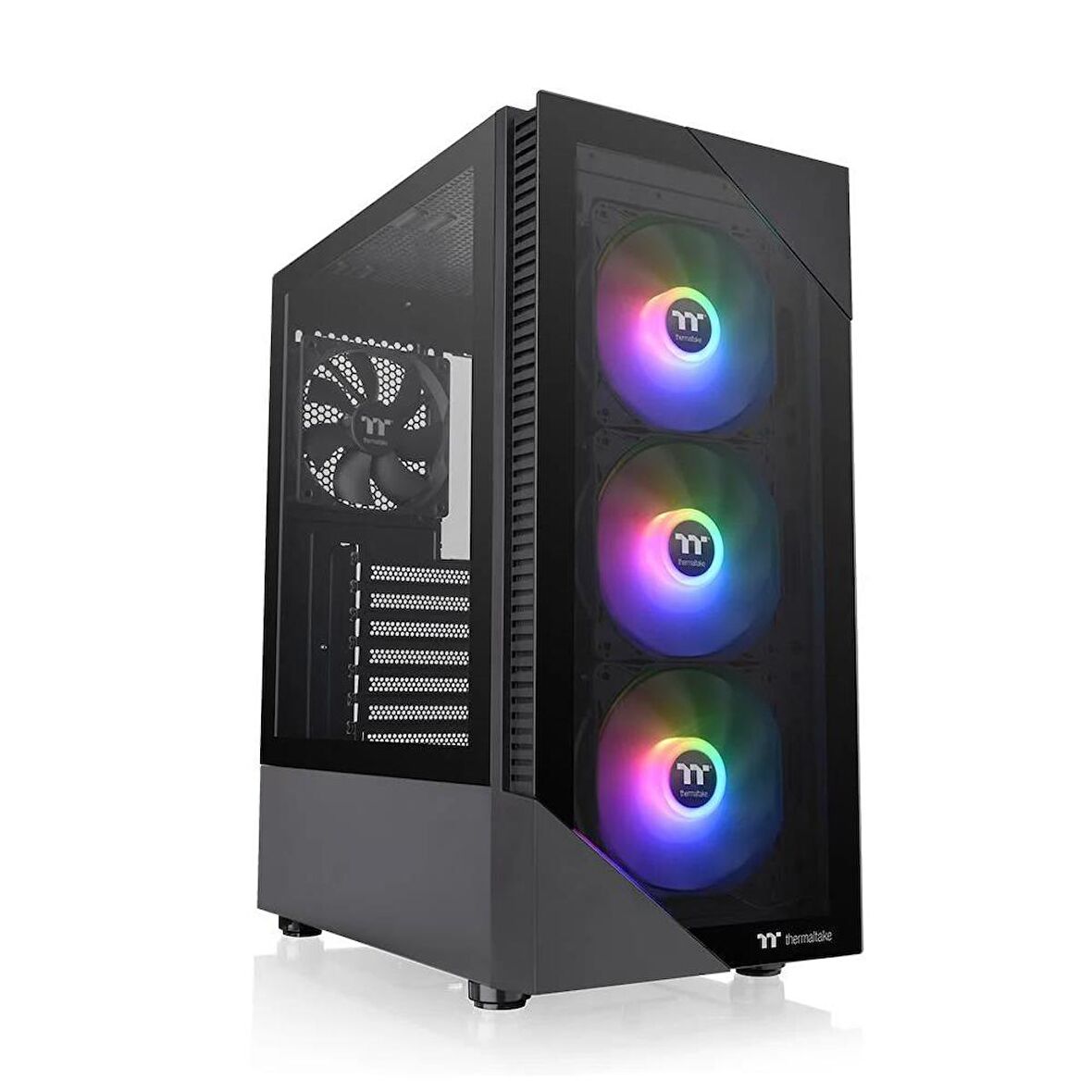 Thermaltake CA-3X3-65M1WE-00 650 W 3 Fanlı Siyah ATX Oyuncu Bilgisayar Kasası