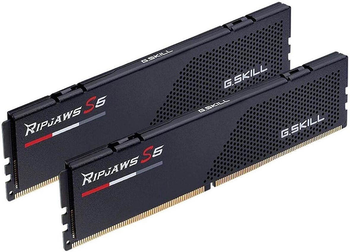 GSKILL Ripjaws S5 Siyah F5-6400J3239G16GX2-RS5K DDR5-6400Mhz CL32 32GB (2X16GB)1.40V DUAL RAM