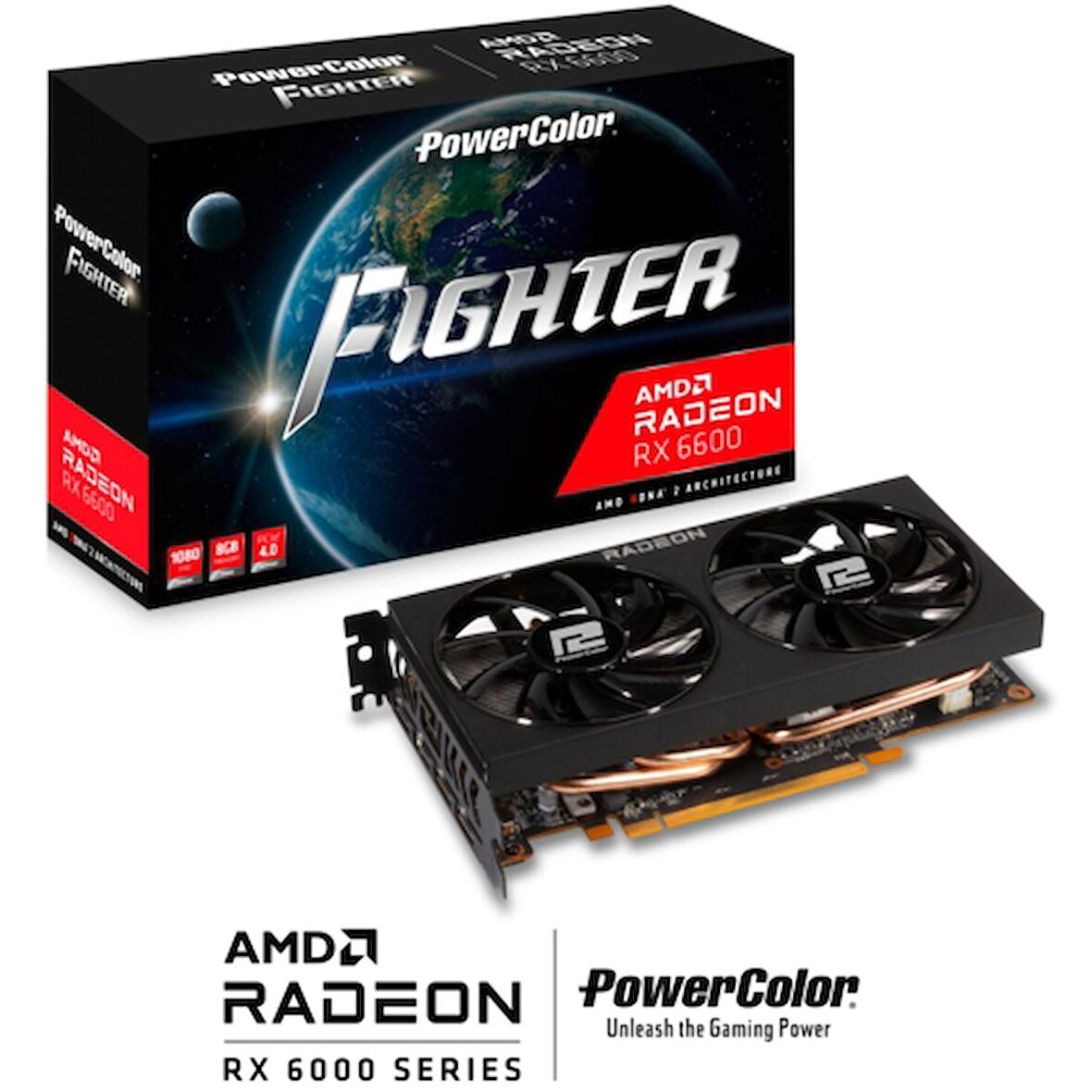 Powercolor FIGHTER RX 6600 128 Bit GDDR6 8 GB Ekran Kartı