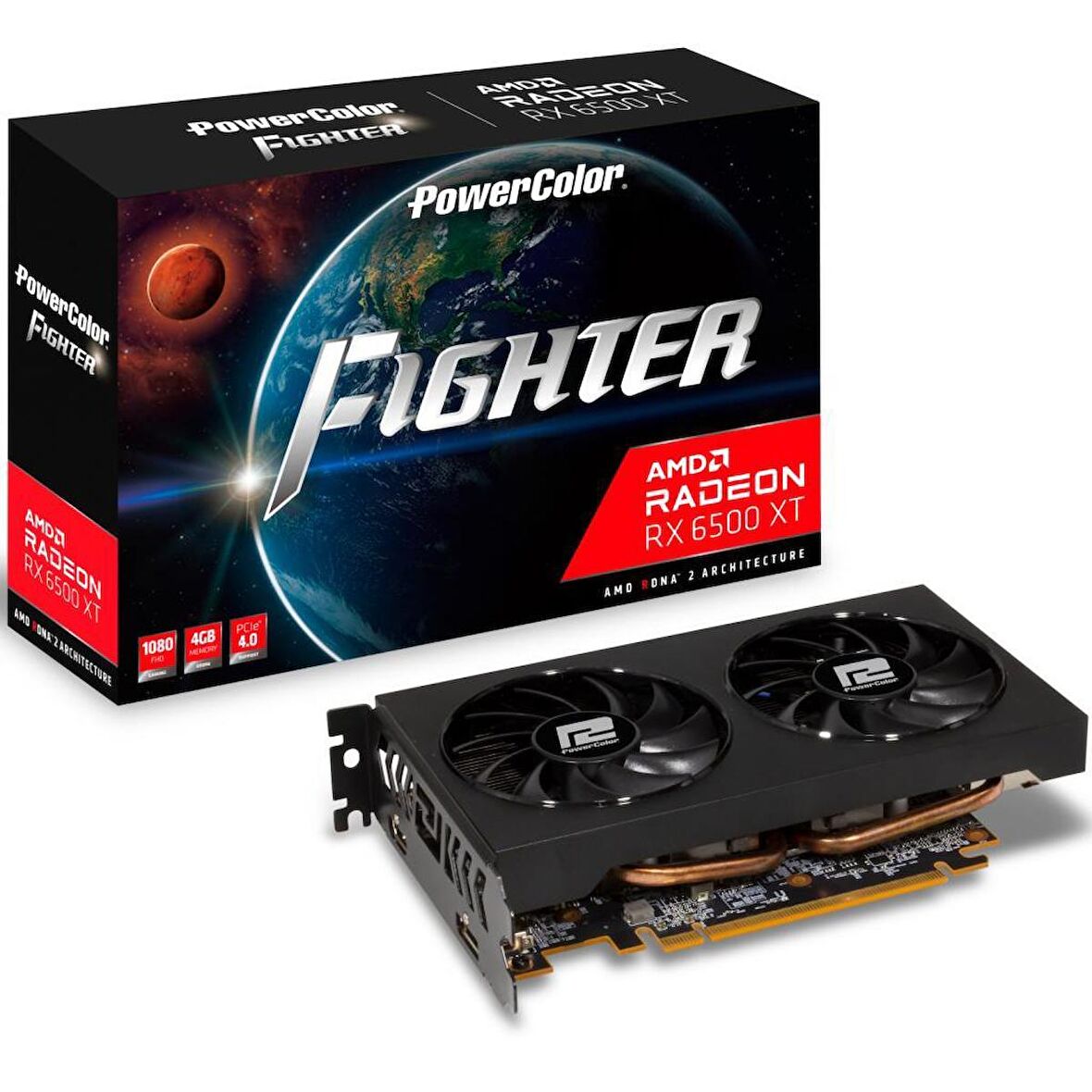 Powercolor FIGHTER RX 6500 64 Bit GDDR6 4 GB Ekran Kartı