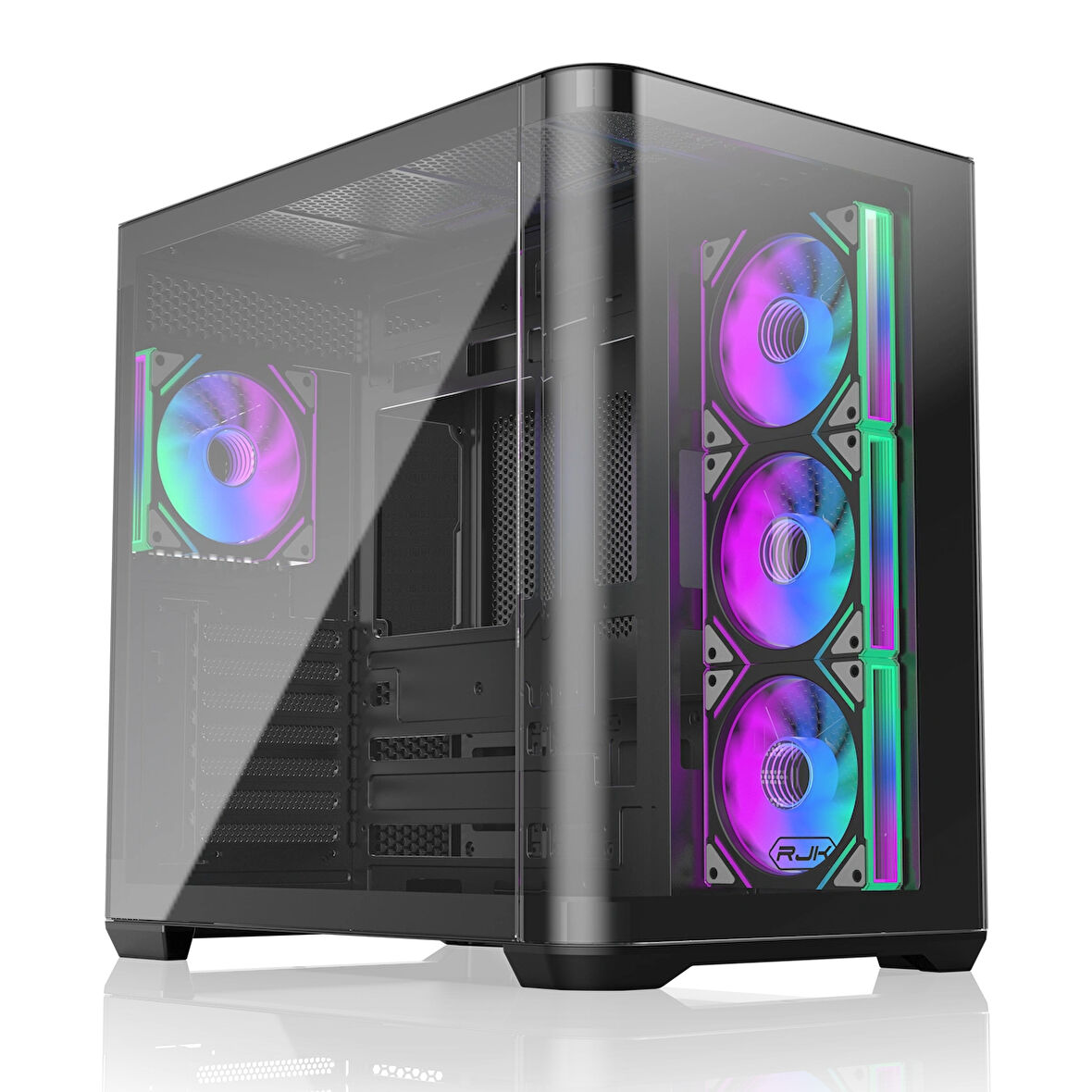 Raijintek ATREUS BT4 Black 4xARGB Fanlı Type-C Showcase E-ATX Bilgisayar Kasası (RJ-0R20B00255)