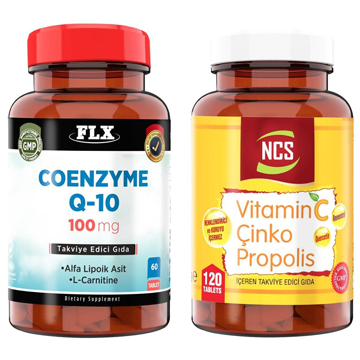 Flx Coenzyme Q-10 100 Mg 60 Tablet + Ncs Vitamin C Çinko Propolis 120 Tablet