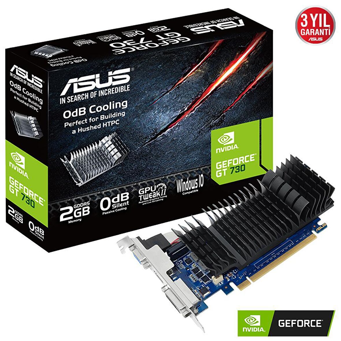 Asus GeForce GT 730 64 Bit GDDR5 2 GB Ekran Kartı