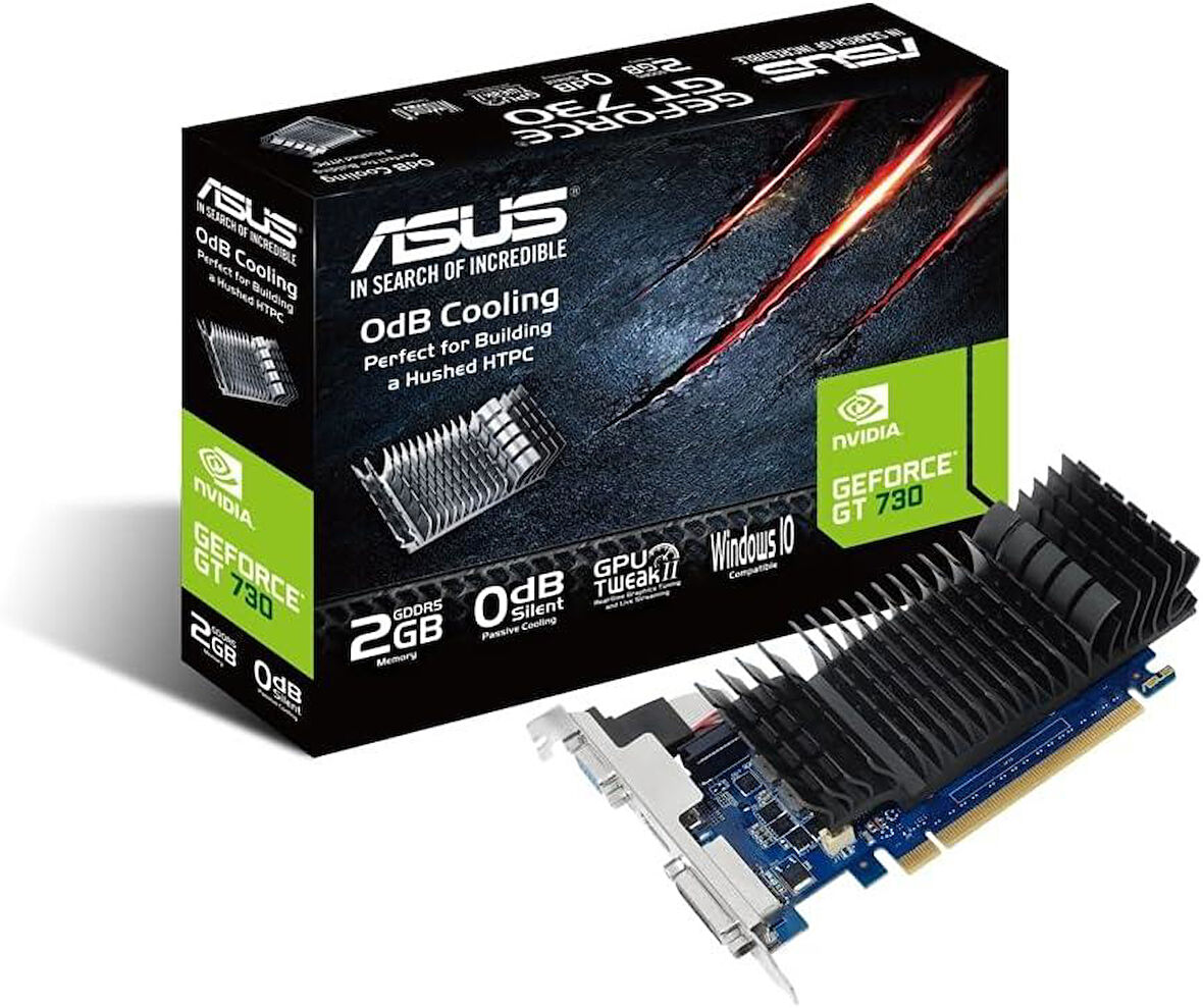 Asus GT 730 GT730-SL-2GD5-BRK 64 Bit GDDR5 2 GB Ekran Kartı - Outlet