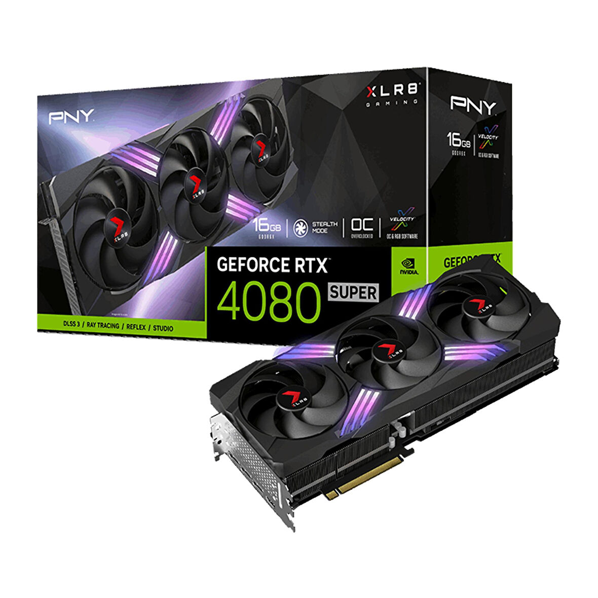 PNY GeForce RTX 4080 SUPER XLR8 Gaming Verto Epic-X OC 16GB GDDR6X 256Bit HDMI/DP RGB Ekran Kartı