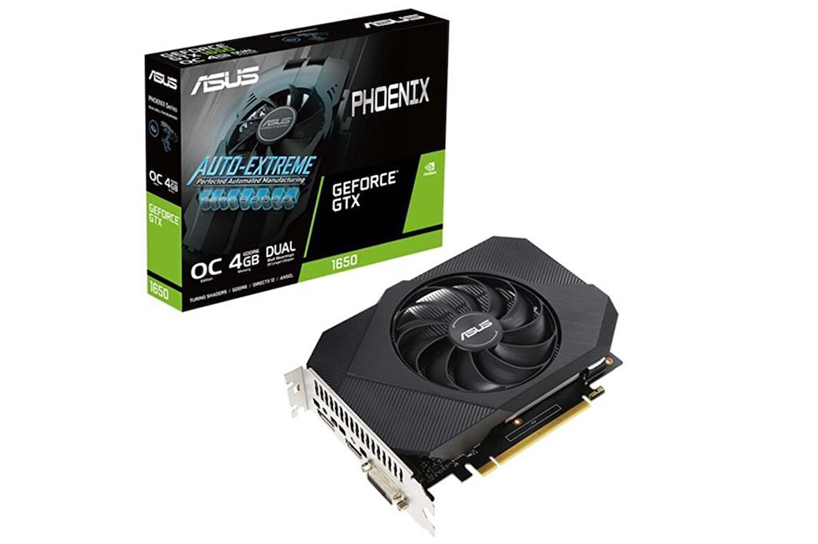 Asus NVIDIA GeForce GTX 1650 Phoenix OC V2 PH-GTX1650-O4GD6-P-V2 4 GB GDDR6 128 Bit Ekran Kartı