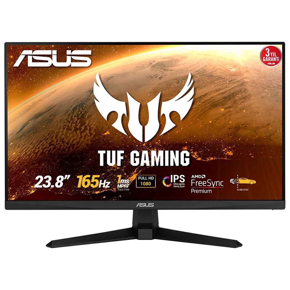 Asus TUFVG249Q1A 23.8 inç 1 ms HDMI Display 165 Hz LED Full HD Oyun Bilgisayar Monitörü