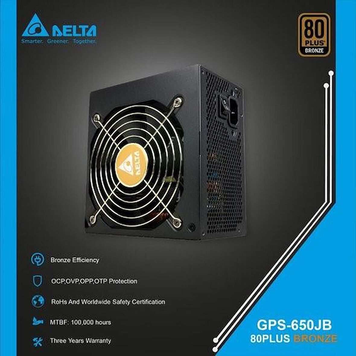 Delta 650W 80+ Bronze Güç Kaynağı