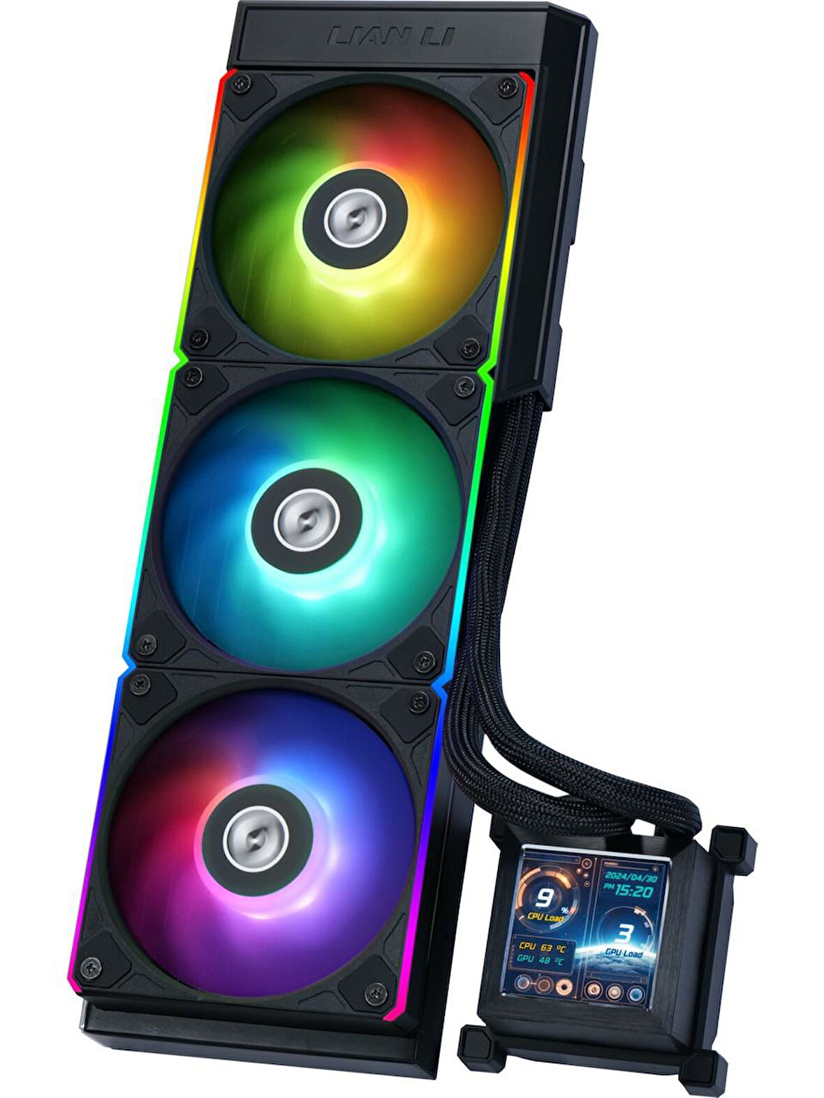 Lian Li Hydro-Shift LCD 360 Siyah RGB İşlemci Sıvı Soğutucu G89.GHSLCD36RB.00