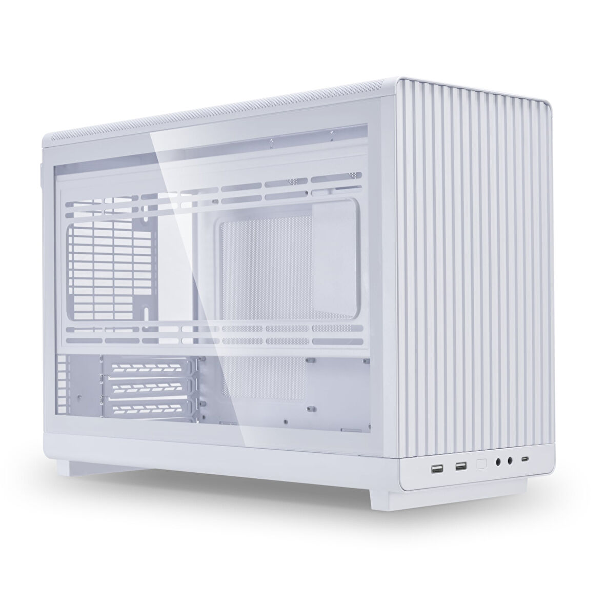 Lian Li Dan Case A3 Beyaz Ahşap Cam M-ATX Mini-Tower Kasa (G99.A3W-WDG.00)